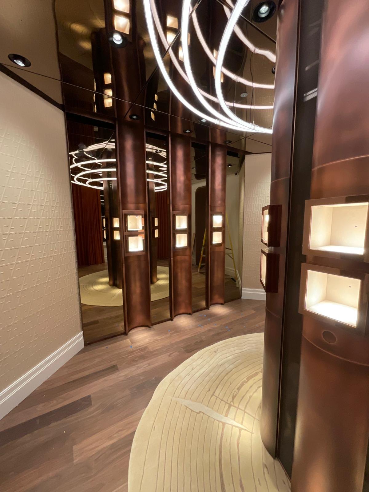 Audemars Piguet — Archway leading through to the copper display column